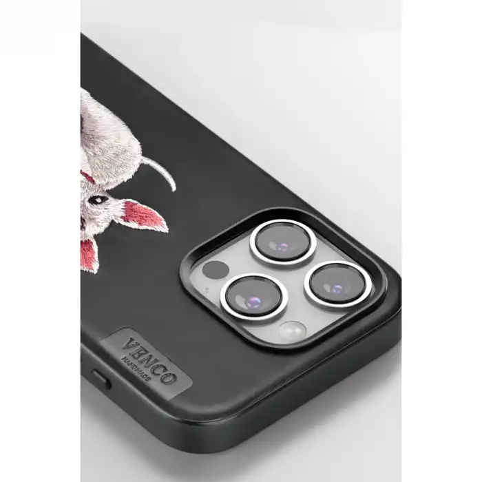 Venco İphone 16 Pro Perma Desenli Kapak - Siyah