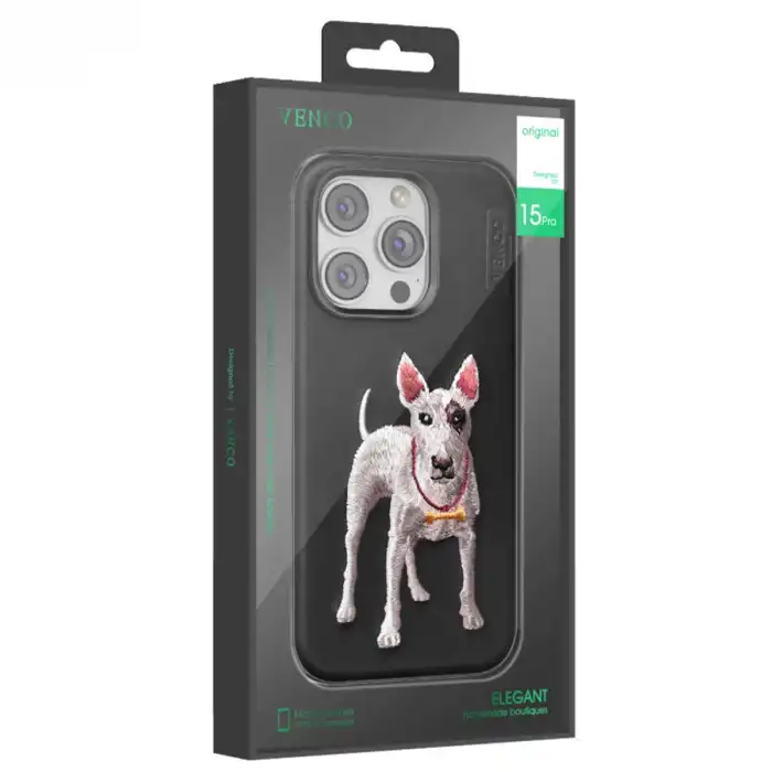 Venco İphone 16 Pro Perma Desenli Kapak - Siyah