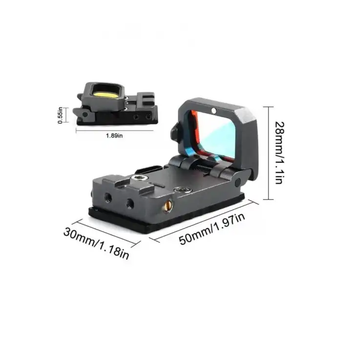 Vism Flipdot Reflex M2 Red Dot Sight  Katlanabilir Optik,  İçin 22mm Reflex Nişangâh