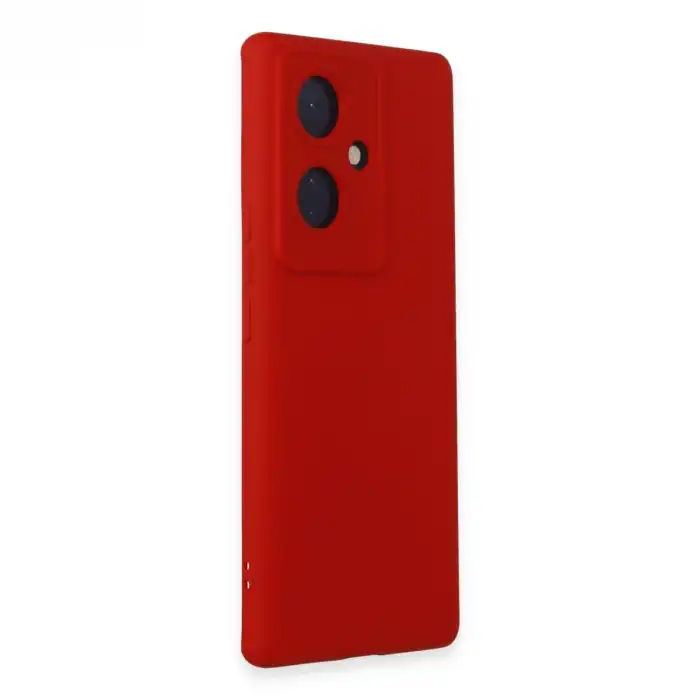 Vivo V29 Lite Kılıf Nano İçi Kadife Silikon - Kırmızı