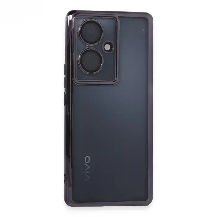 Vivo V29 Lite Kılıf Razer Lensli Silikon - Mor