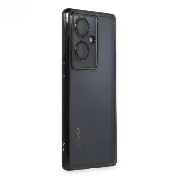 Vivo V29 Lite Kılıf Razer Lensli Silikon - Siyah