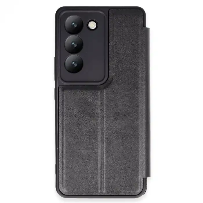 Vivo V30 Lite 4g Kılıf Flip Cover - Siyah
