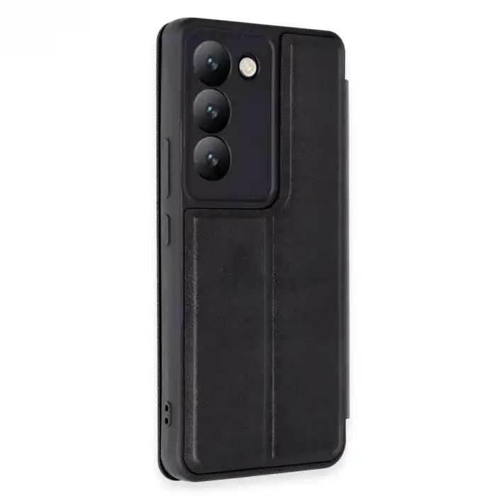 Vivo V30 Lite 4g Kılıf Flip Cover - Siyah