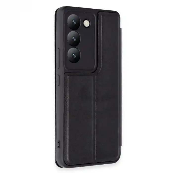 Vivo V30 Lite 4g Kılıf Flip Cover - Siyah