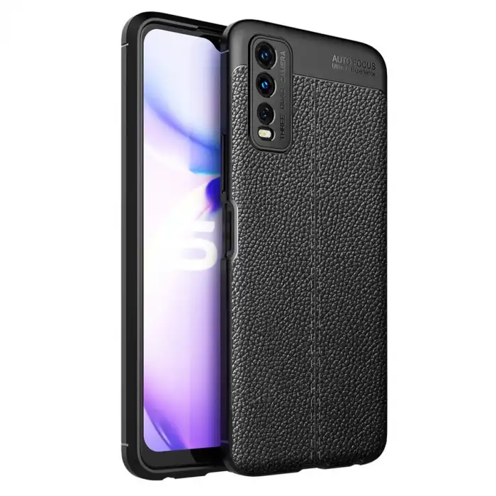 Vivo Y11s Kılıf Auto Focus Kapak - Siyah