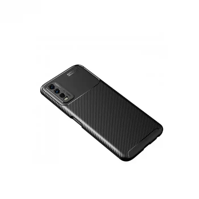 Vivo Y11s Kılıf Auto Focus Karbon Kapak - Siyah