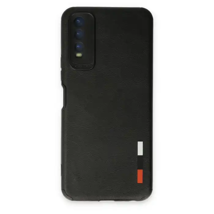 Vivo Y11s Kılıf Loop Deri Silikon - Siyah