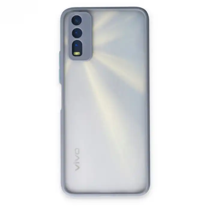 Vivo Y11s Kılıf Montreal Silikon Kapak - Gri