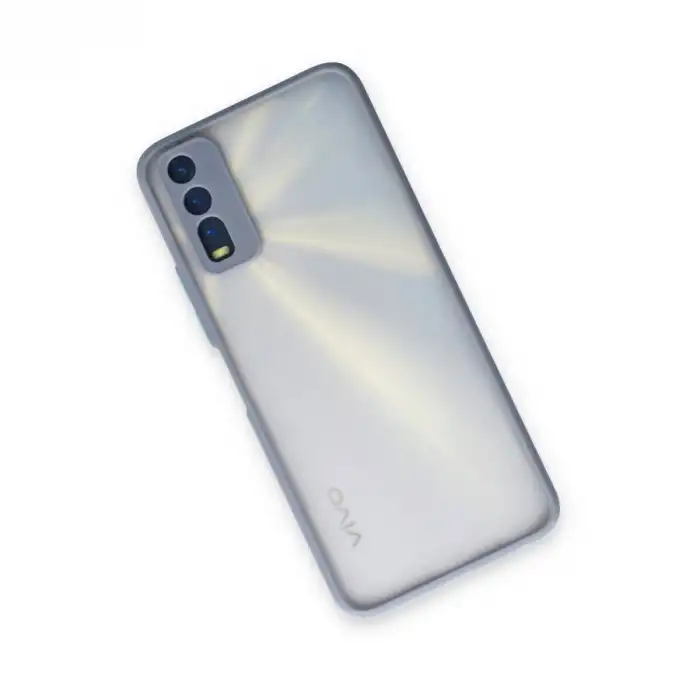 Vivo Y11s Kılıf Montreal Silikon Kapak - Gri