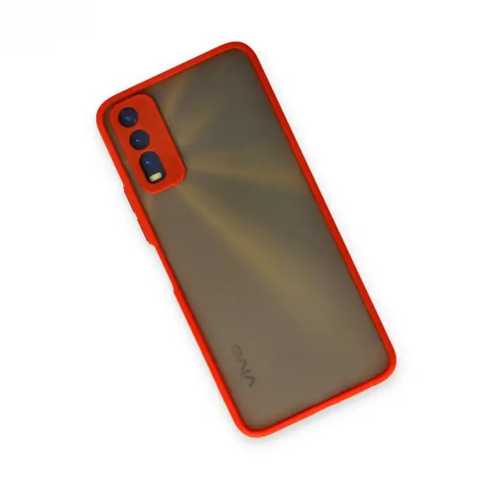 Vivo Y11s Kılıf Montreal Silikon Kapak - Kırmızı