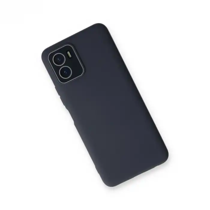 Vivo Y15s Kılıf Lansman Glass Kapak - Lacivert