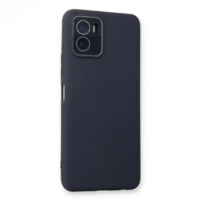 Vivo Y15s Kılıf Lansman Glass Kapak - Lacivert