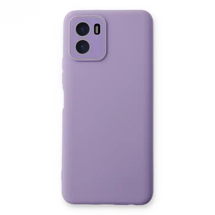 Vivo Y15s Kılıf Lansman Glass Kapak - Lila