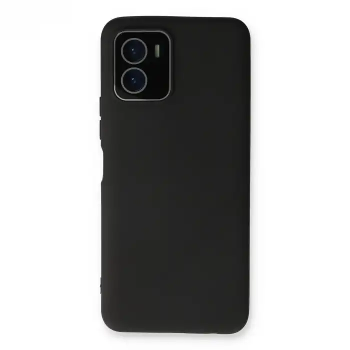 Vivo Y15s Kılıf Lansman Glass Kapak - Siyah