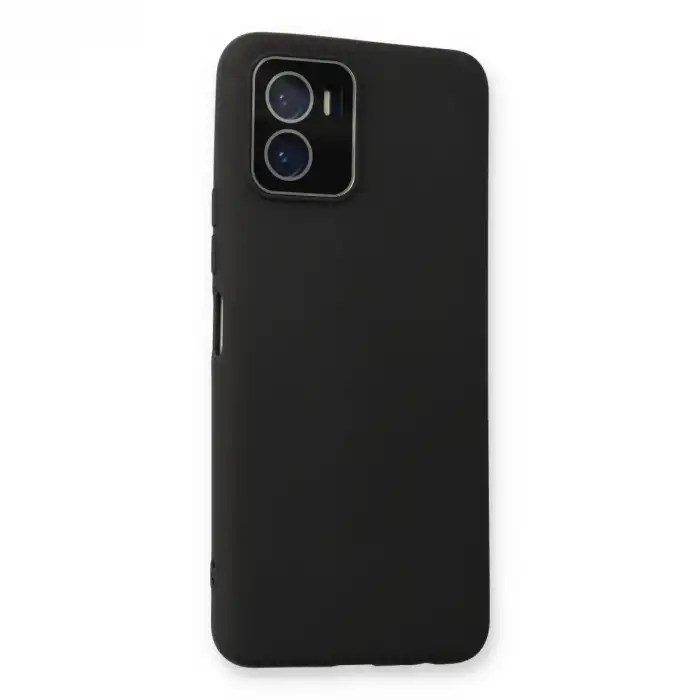 Vivo Y15s Kılıf Lansman Glass Kapak - Siyah