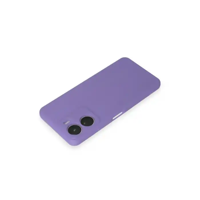 Vivo Y16 Kılıf First Silikon - Lila