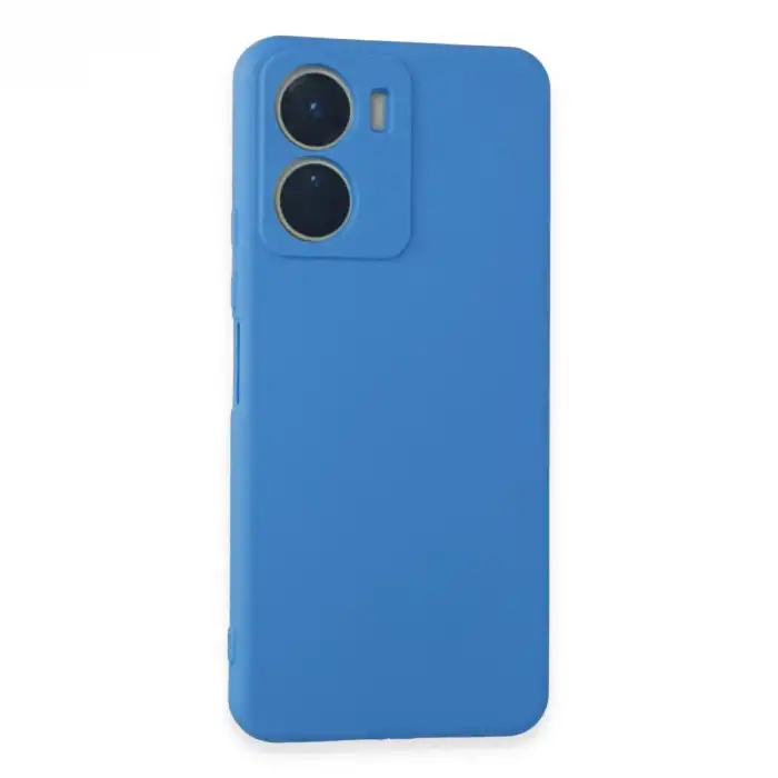 Vivo Y16 Kılıf First Silikon - Mavi