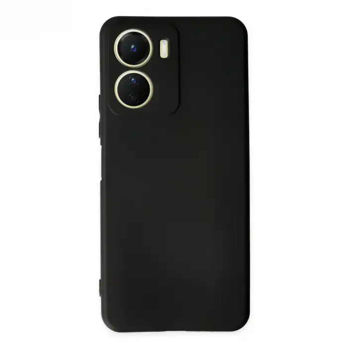 Vivo Y16 Kılıf First Silikon - Siyah