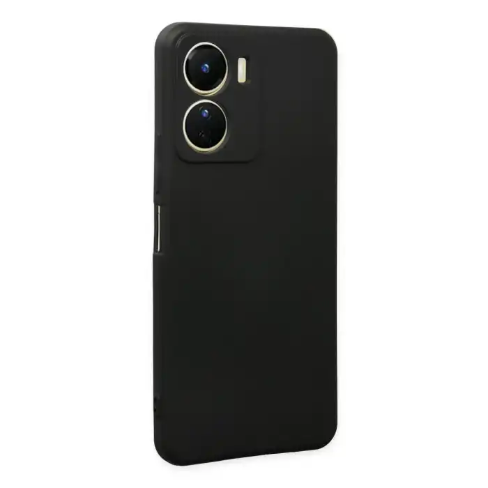 Vivo Y16 Kılıf First Silikon - Siyah