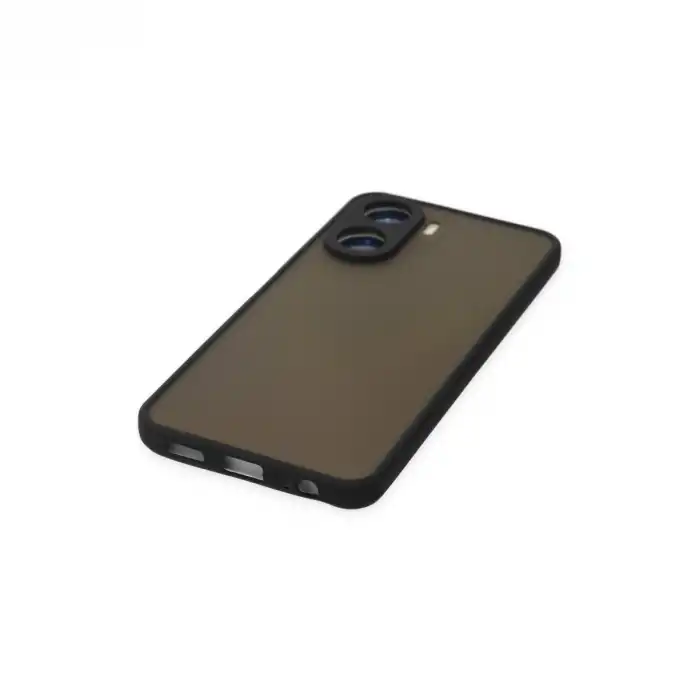 Vivo Y16 Kılıf Montreal Silikon Kapak - Siyah