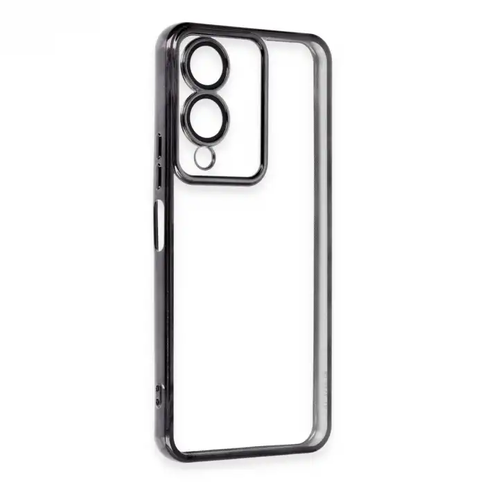 Vivo Y17s Kılıf Razer Lensli Silikon - Siyah