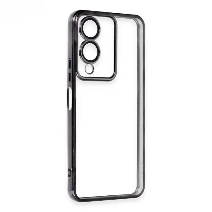 Vivo Y17s Kılıf Razer Lensli Silikon - Siyah