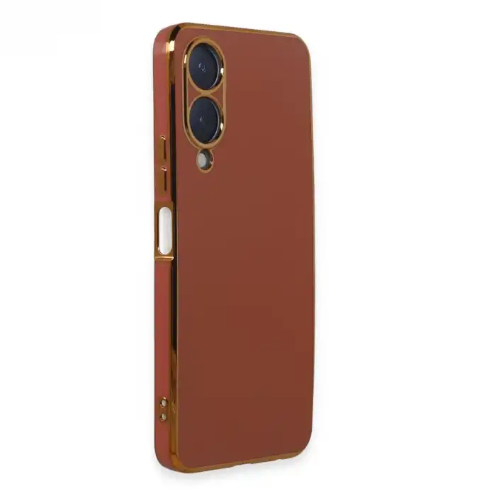 Vivo Y17s Kılıf Volet Silikon - Kırmızı