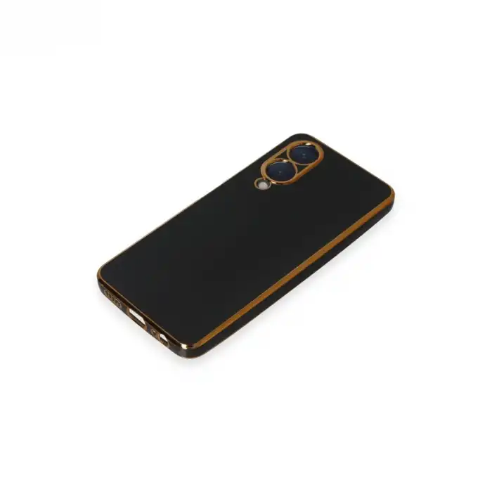 Vivo Y17s Kılıf Volet Silikon - Siyah