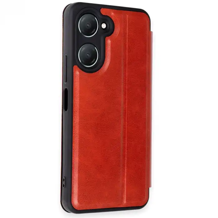 Vivo Y18 Kılıf Flip Cover - Kırmızı