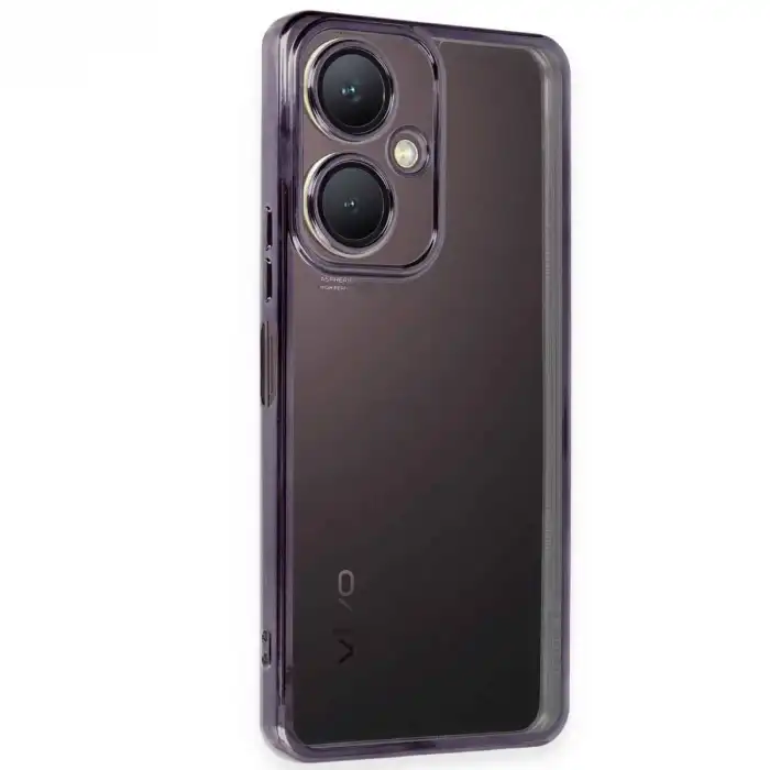 Vivo Y27 Kılıf Razer Lensli Silikon - Mor