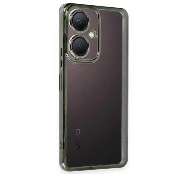 Vivo Y27 Kılıf Razer Lensli Silikon - Yeşil