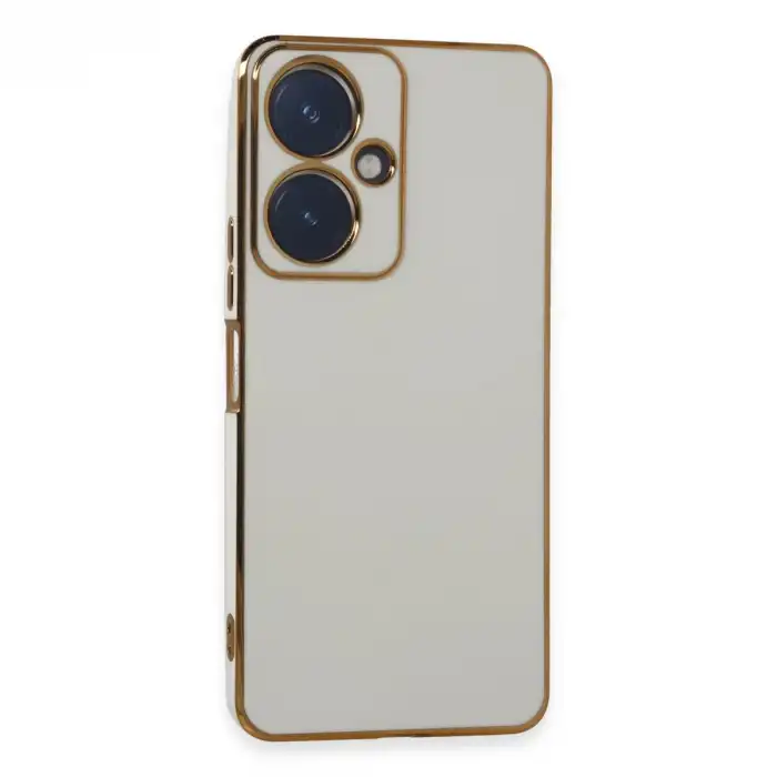 Vivo Y27 Kılıf Volet Silikon - Beyaz
