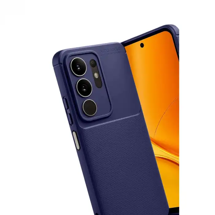 Vivo Y29 4g Auto Focus Karbon Kapak - Lacivert