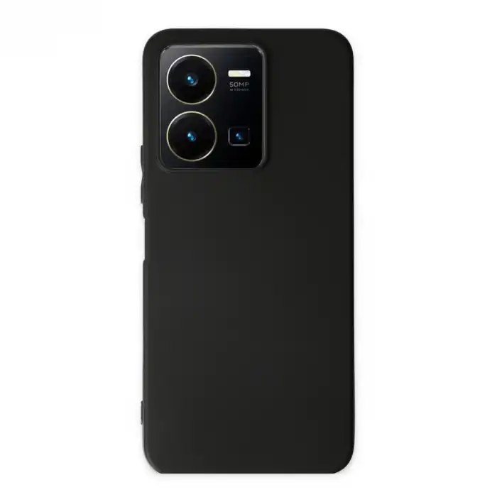 Vivo Y35 Kılıf First Silikon - Siyah