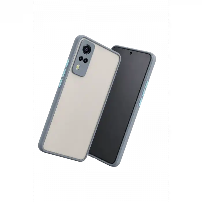 Vivo Y53s Kılıf Montreal Silikon Kapak - Gri