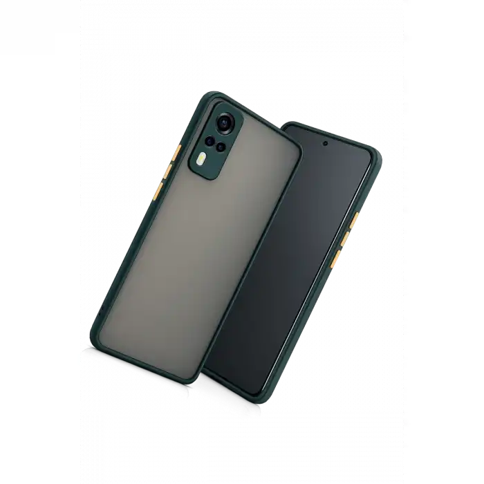 Vivo Y53s Kılıf Montreal Silikon Kapak - Yeşil