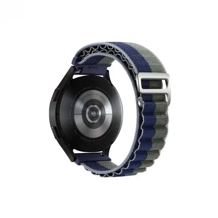 Watch 22mm Kr410 Kumaş Kordon (saat Değildir) - Lacivert-yeşil