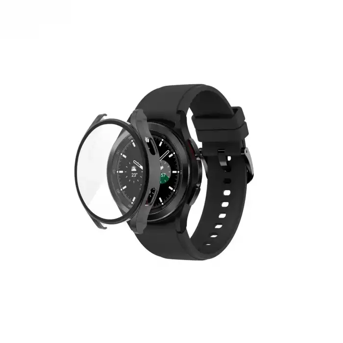 Watch 5 44mm Wall Camlı Kasa Ekran Koruyucu - Siyah