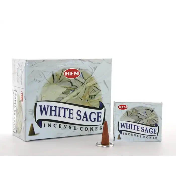 White Sage Aromalı Konik Tütsü