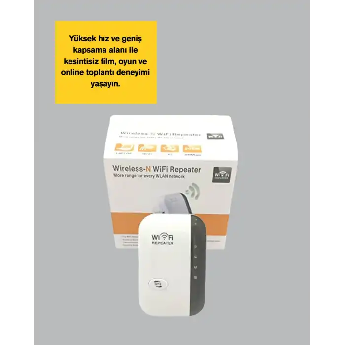 Wireless-N WiFi Repeater 300 Mbps Sinyal Güçlendirici