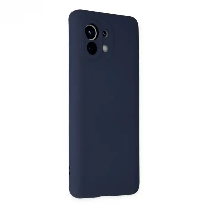 Xiaomi Mi 11 Kılıf Nano İçi Kadife Silikon - Lacivert