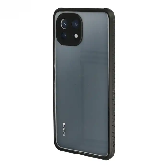 Xiaomi Mi 11 Lite Kılıf Miami Şeffaf Silikon - Siyah