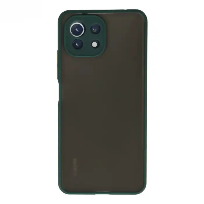 Xiaomi Mi 11 Lite Kılıf Montreal Silikon Kapak - Yeşil