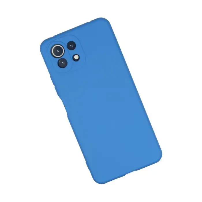 Xiaomi Mi 11 Lite Kılıf Nano İçi Kadife Silikon - Mavi