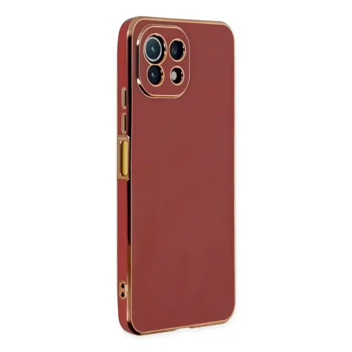 Xiaomi Mi 11 Lite Kılıf Volet Silikon - Kırmızı