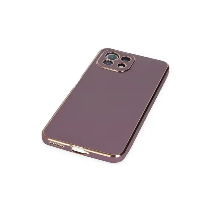 Xiaomi Mi 11 Lite Kılıf Volet Silikon - Mor