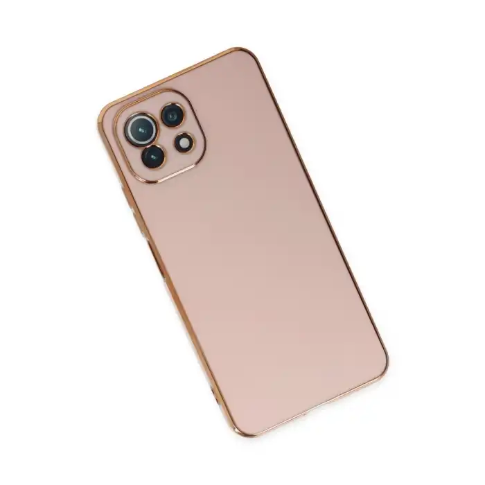 Xiaomi Mi 11 Lite Kılıf Volet Silikon - Pembe