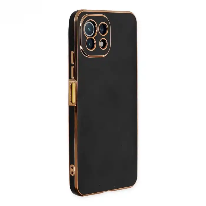 Xiaomi Mi 11 Lite Kılıf Volet Silikon - Siyah