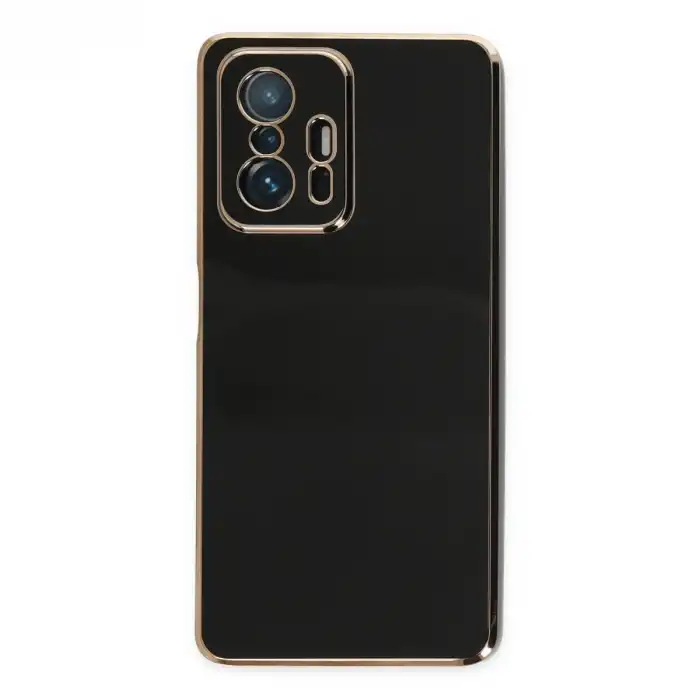 Xiaomi Mi 11t Pro Kılıf Volet Silikon - Siyah